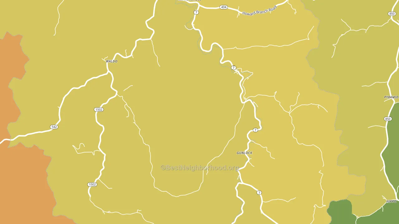 41632, KY block-group voter-turnout map