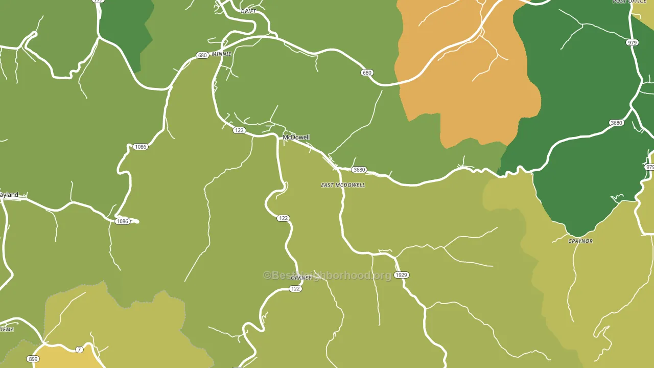 41647, KY block-group voter-turnout map