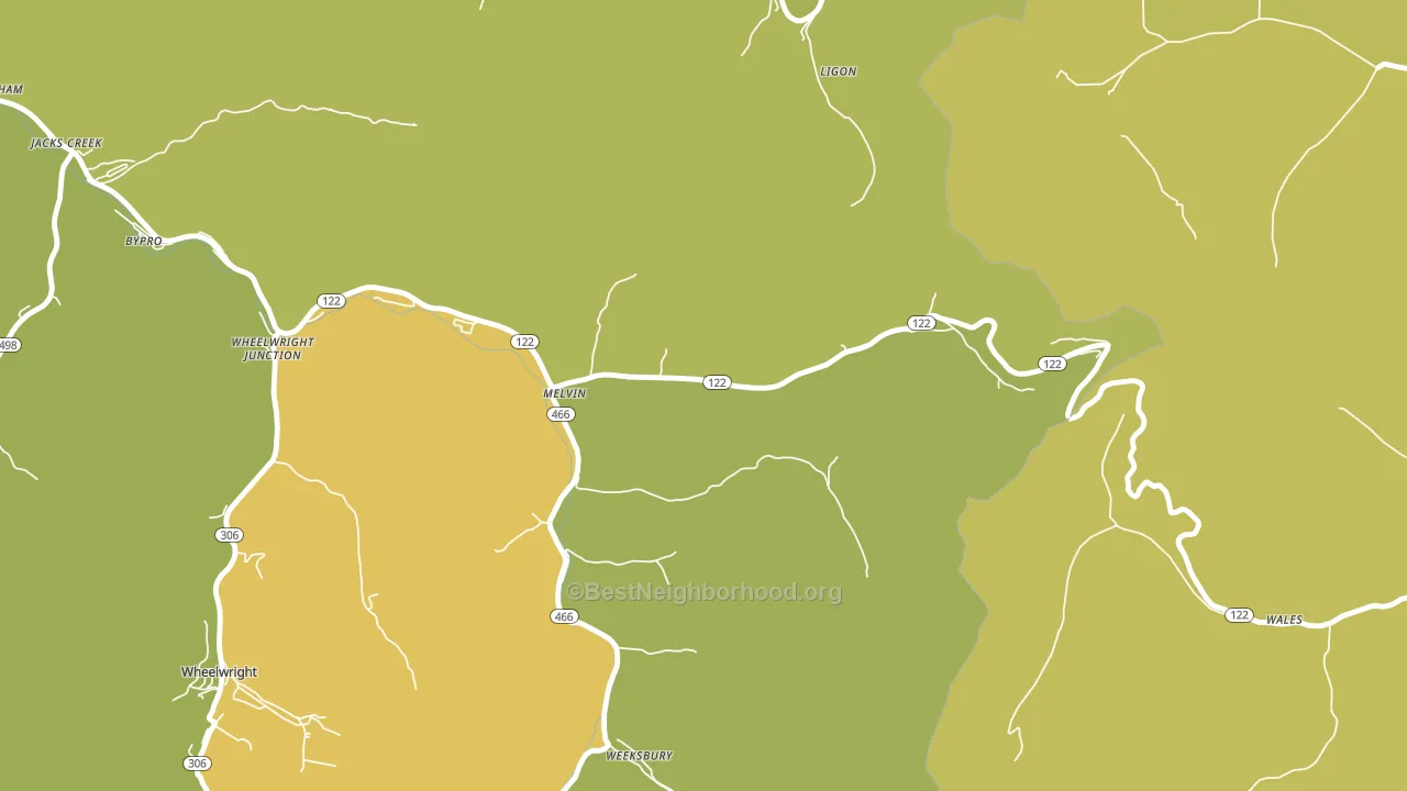 41650, KY block-group voter-turnout map