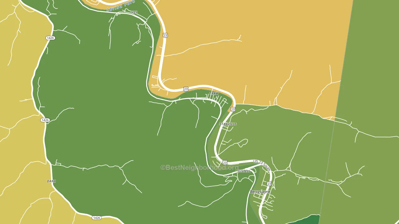 41663, KY block-group voter-turnout map