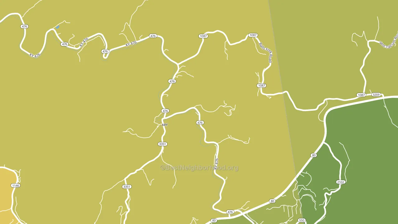 41712, KY block-group voter-turnout map