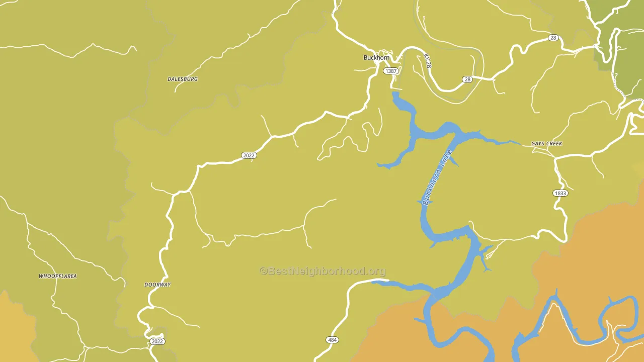 41721, KY block-group voter-turnout map