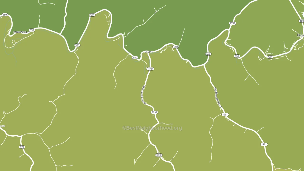 41725, KY block-group voter-turnout map