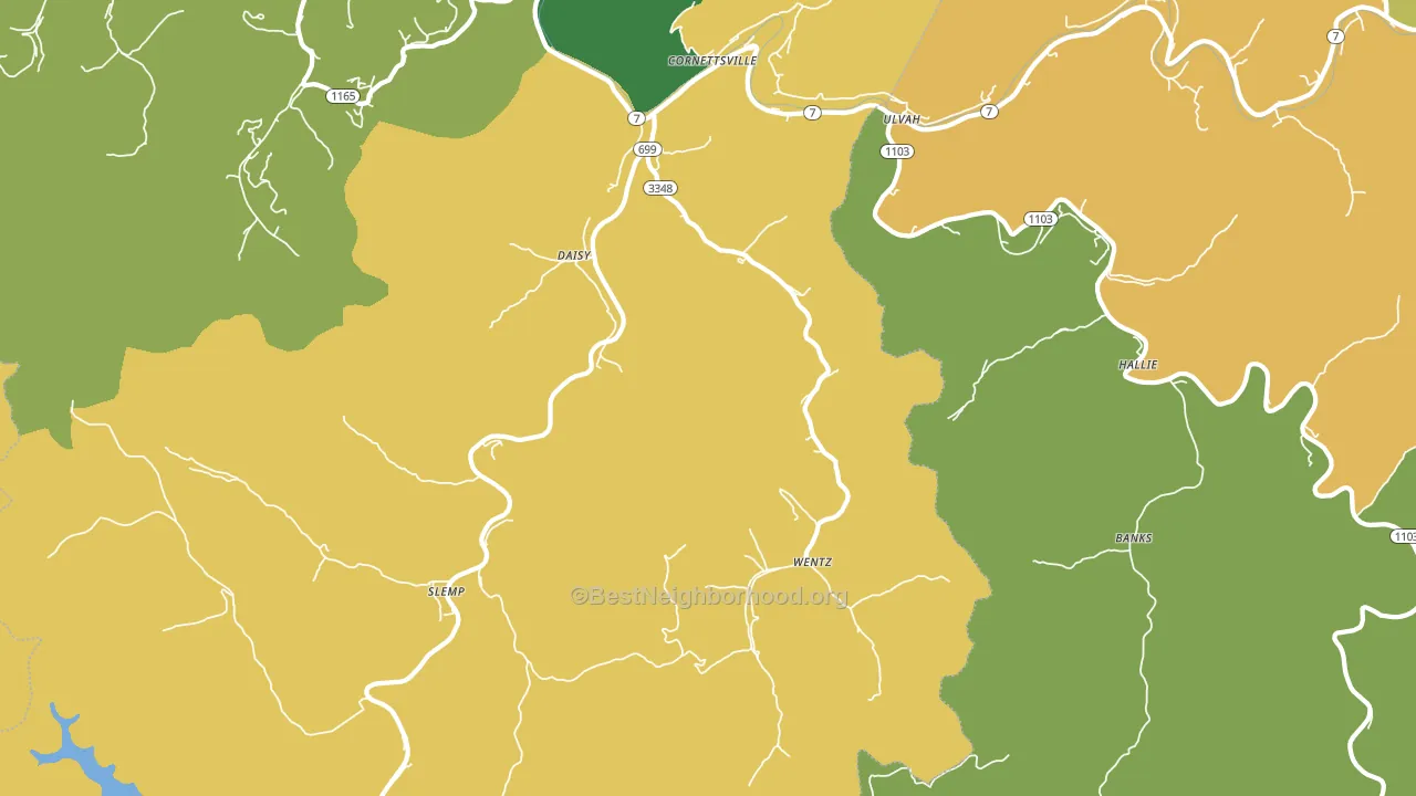 41731, KY block-group voter-turnout map