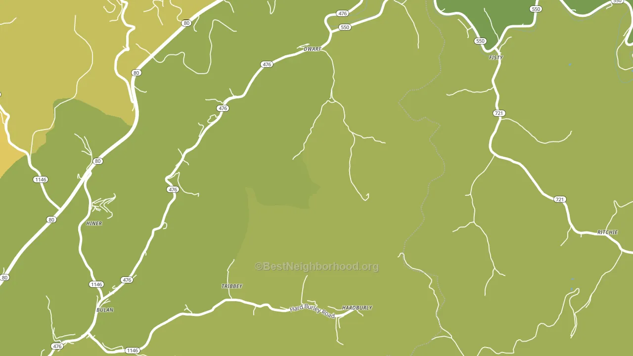 41739, KY block-group voter-turnout map