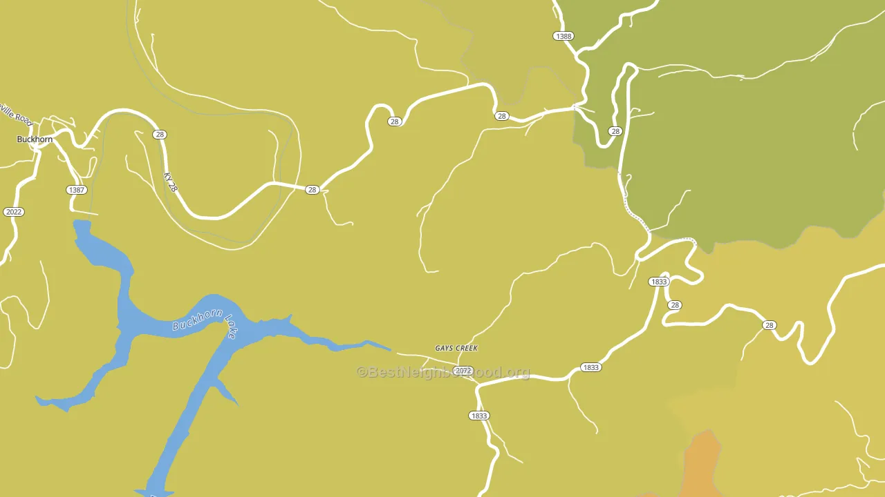 41745, KY block-group voter-turnout map