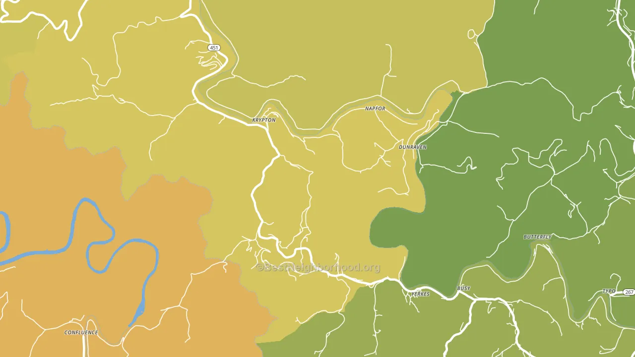 41754, KY block-group voter-turnout map