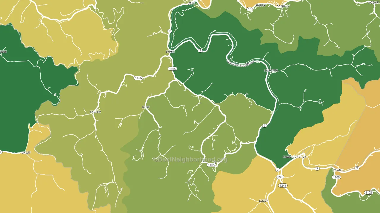 41774, KY block-group voter-turnout map
