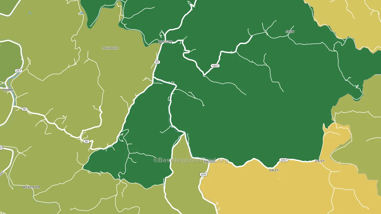 41776, KY block-group voter-turnout map