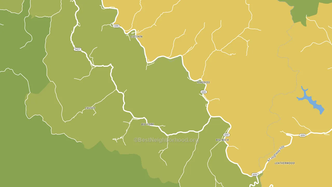 41777, KY block-group voter-turnout map