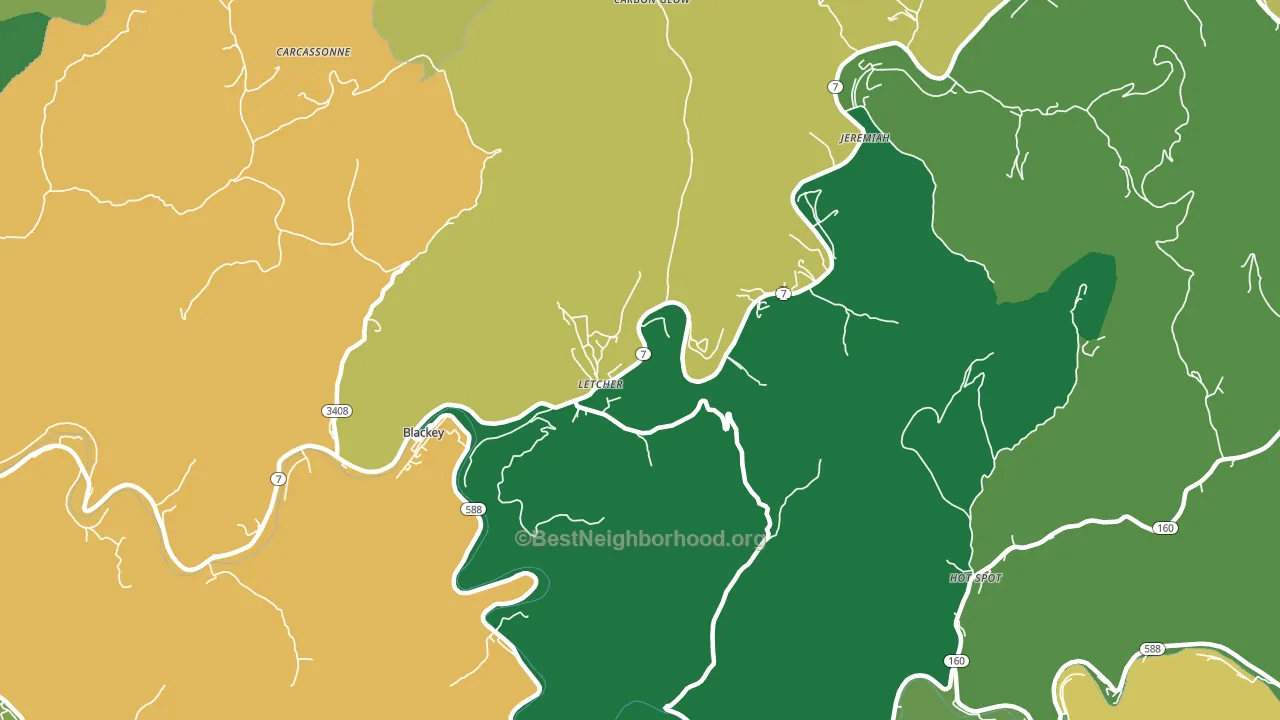 41832, KY block-group voter-turnout map