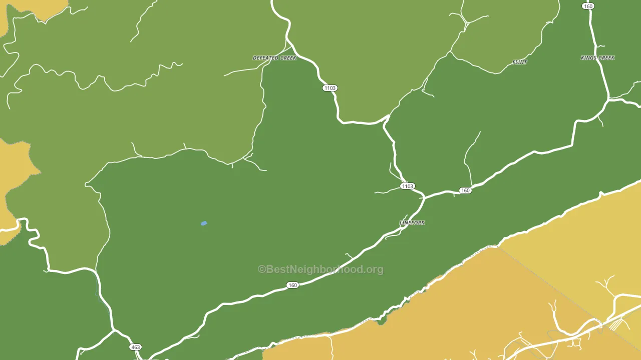 41833, KY block-group voter-turnout map
