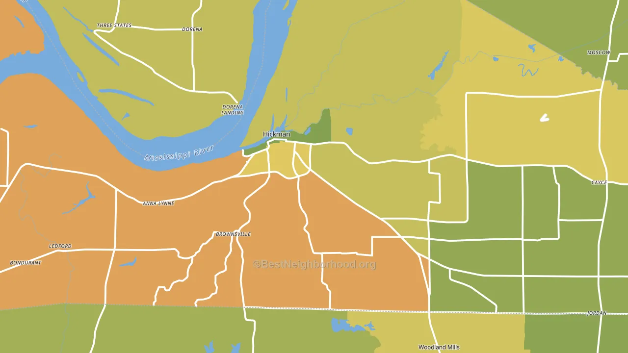 42050, KY block-group voter-turnout map