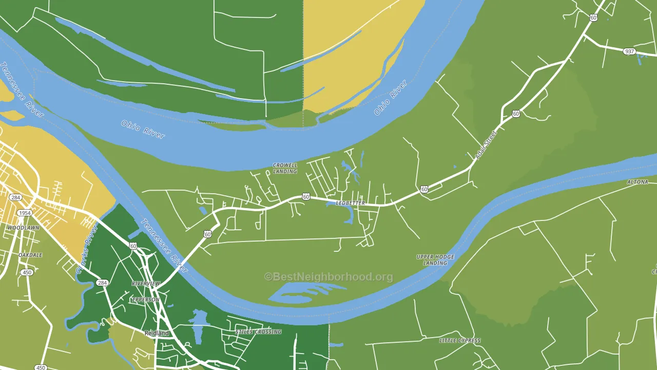 42058, KY block-group voter-turnout map