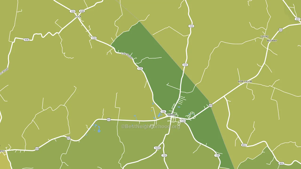 42078, KY block-group voter-turnout map