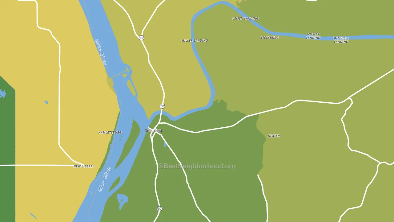 42081, KY block-group voter-turnout map