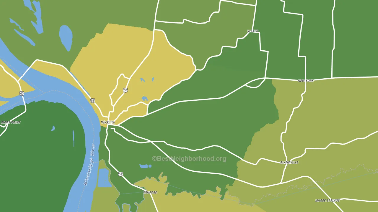 42087, KY block-group voter-turnout map