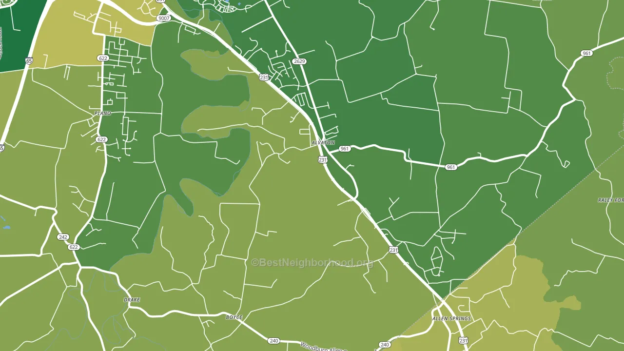 42122, KY block-group voter-turnout map