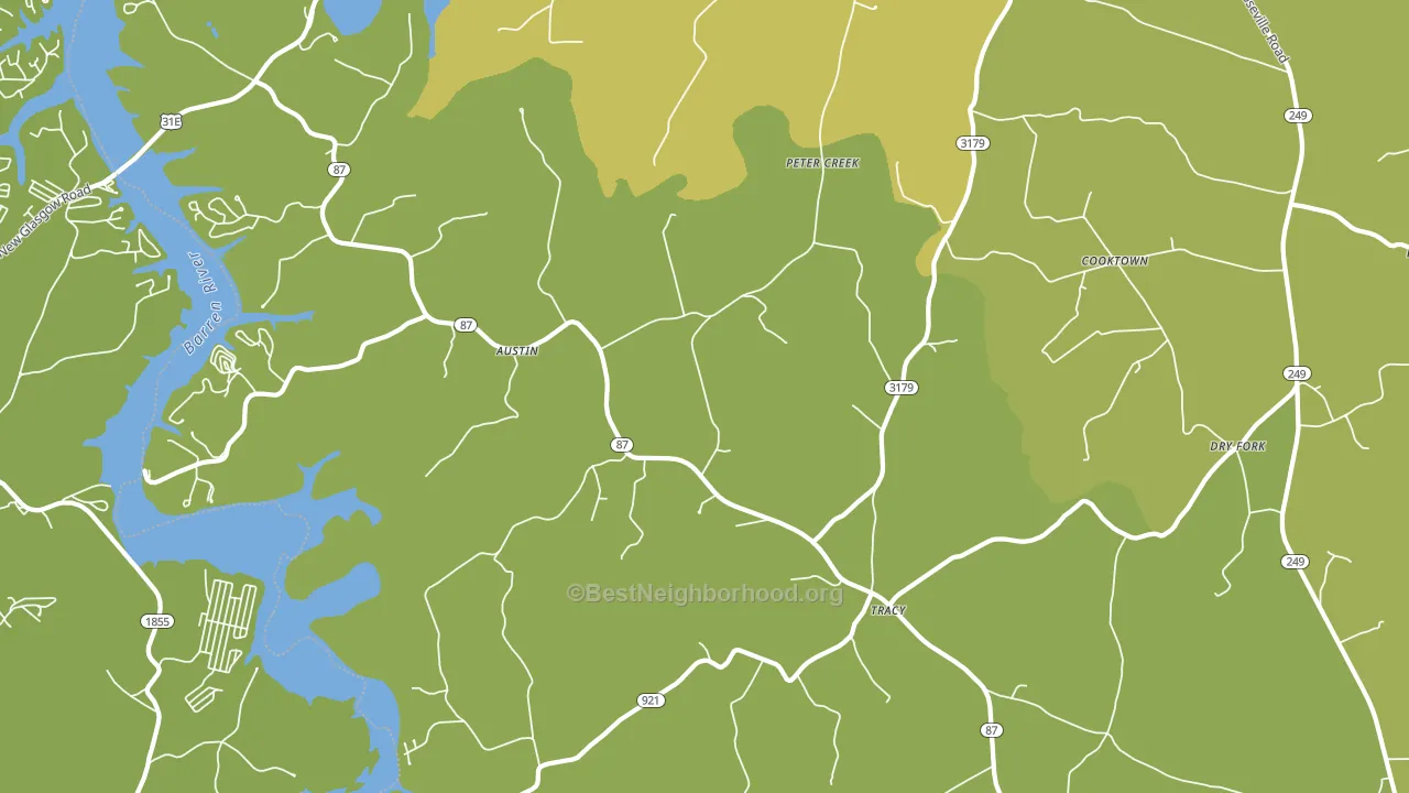 42123, KY block-group voter-turnout map