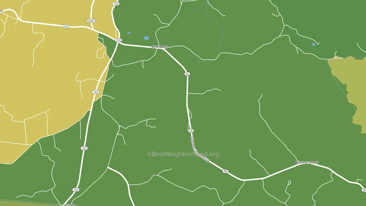 42124, KY block-group voter-turnout map