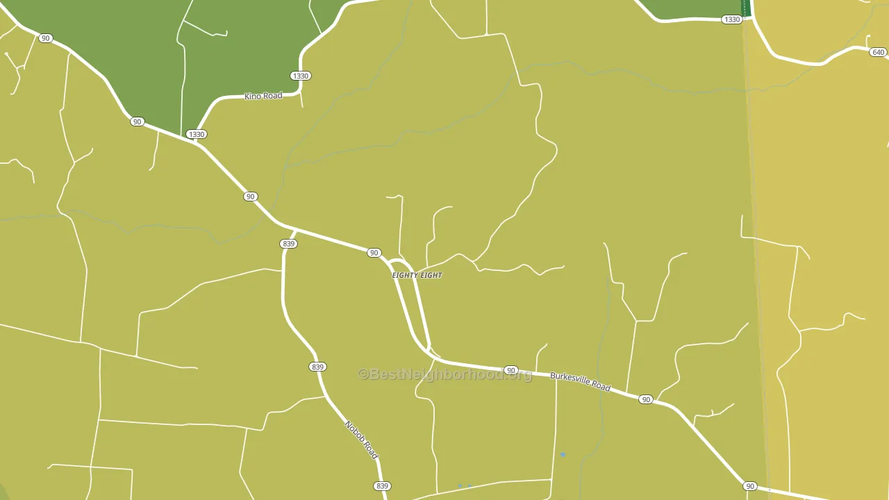 42130, KY block-group voter-turnout map