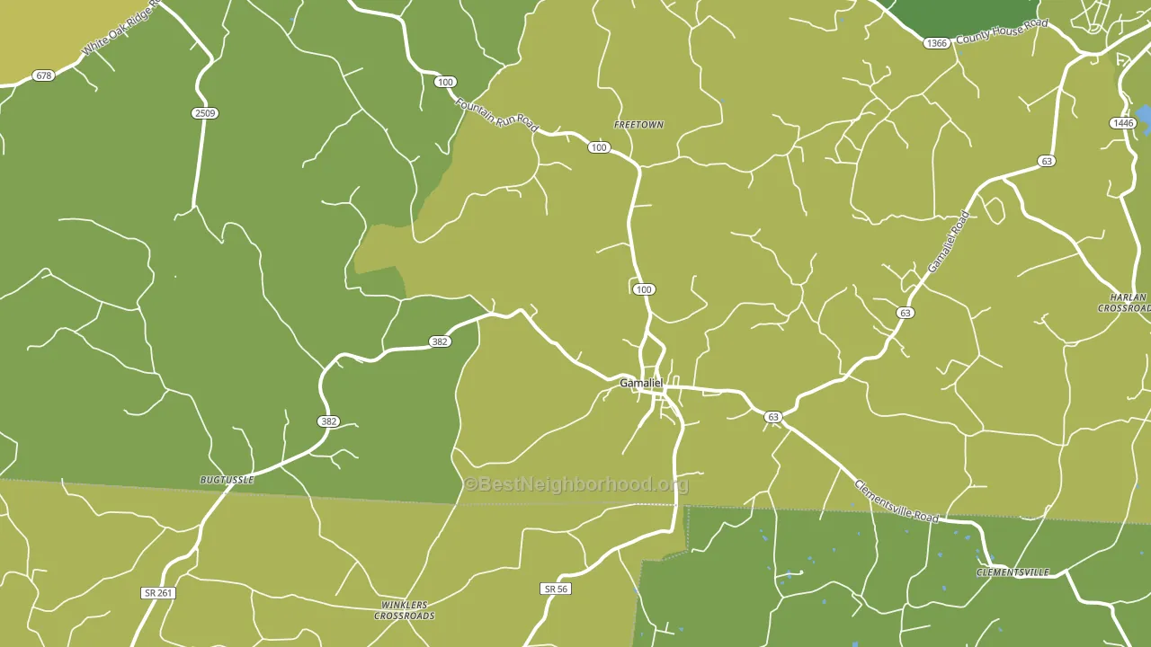 42140, KY block-group voter-turnout map