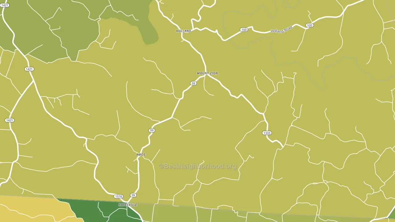 42153, KY block-group voter-turnout map