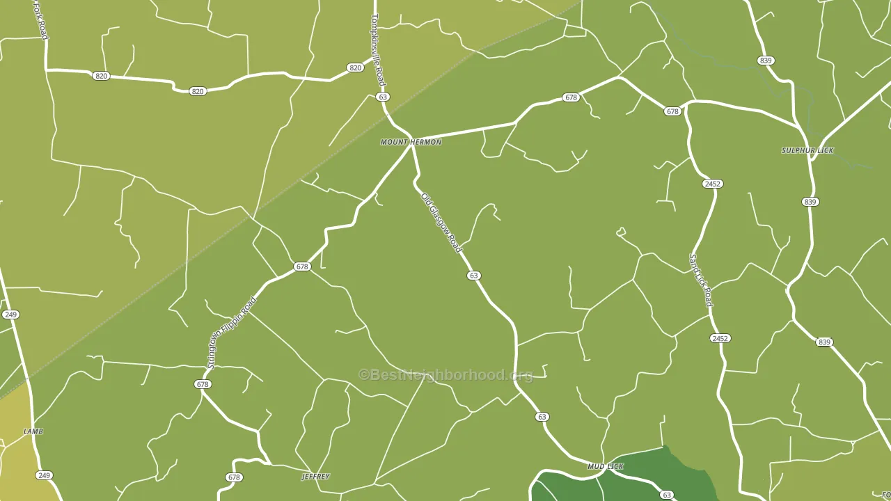 42157, KY block-group voter-turnout map
