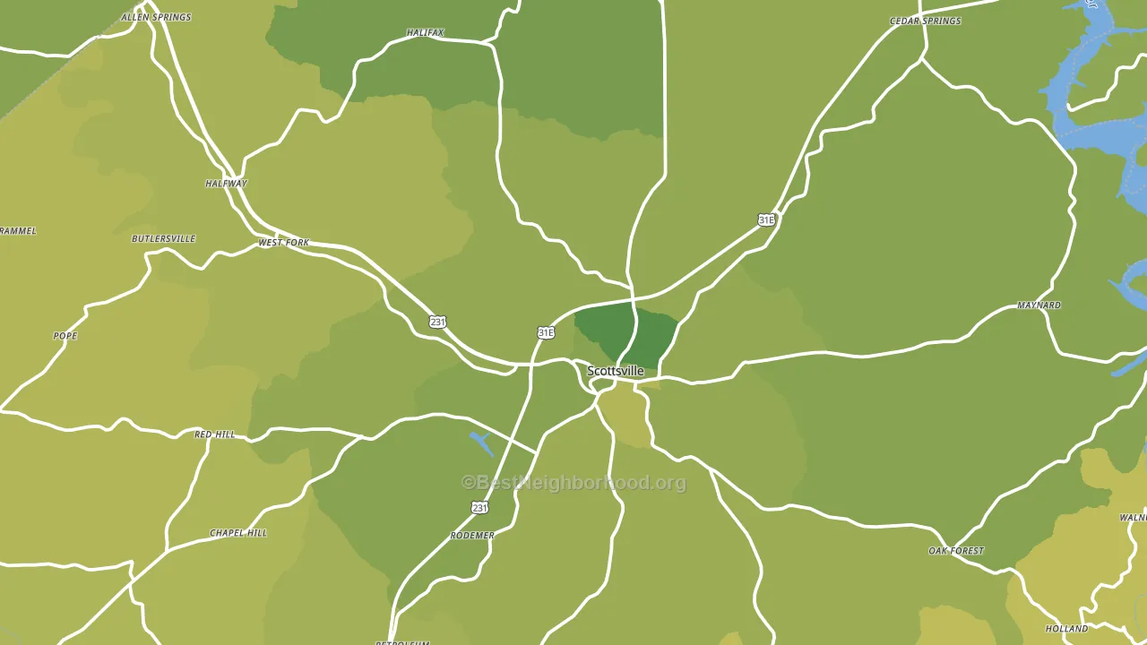 42164, KY block-group voter-turnout map