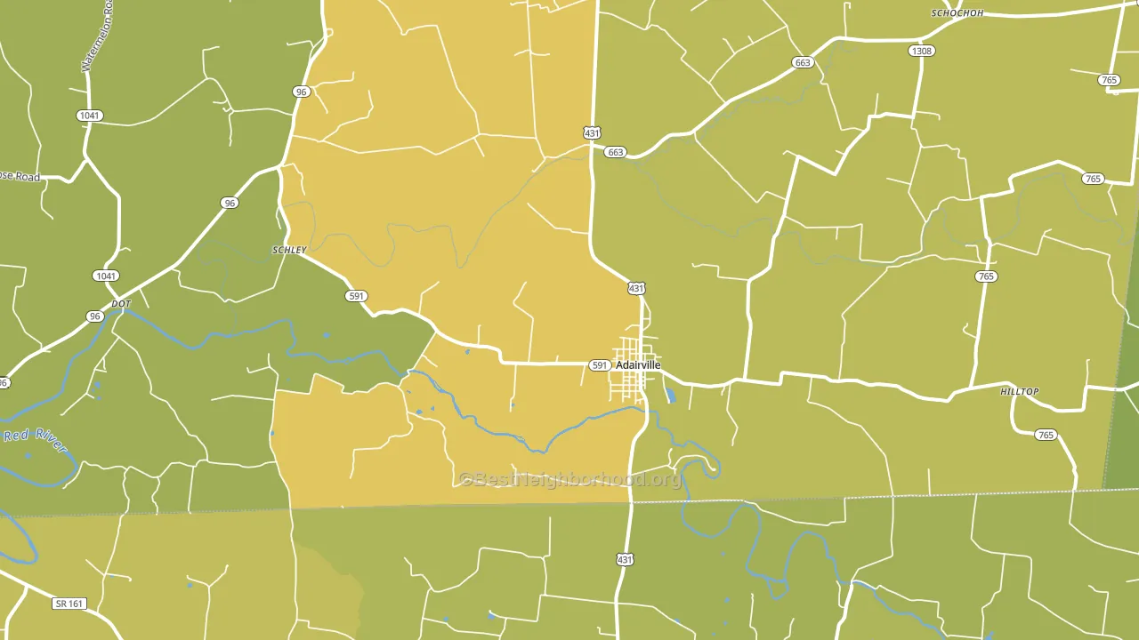 42202, KY block-group voter-turnout map