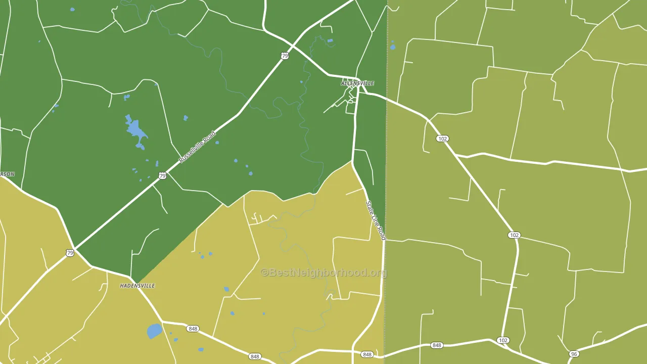 42204, KY block-group voter-turnout map