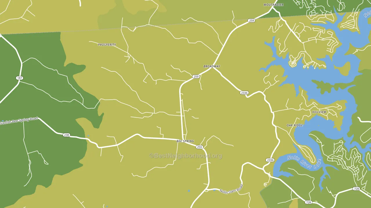 42207, KY block-group voter-turnout map