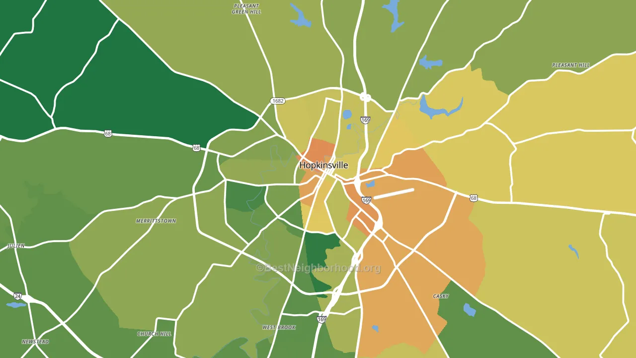 42240, KY block-group voter-turnout map