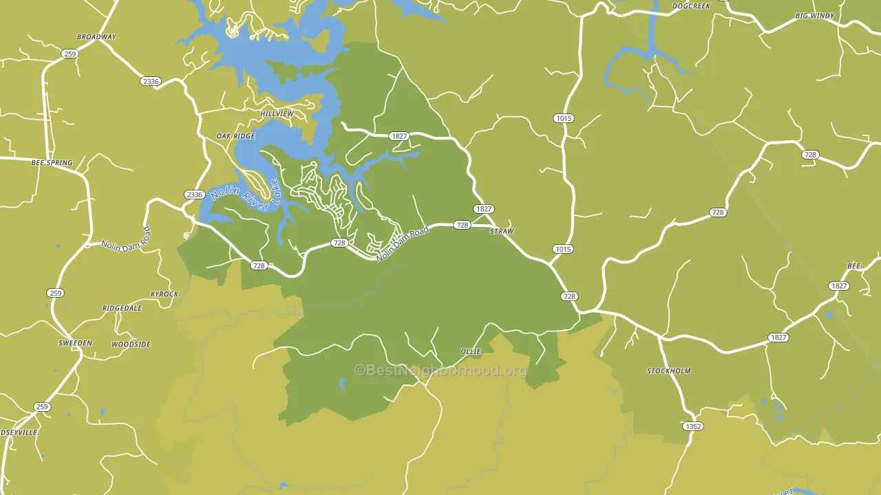 42259, KY block-group voter-turnout map