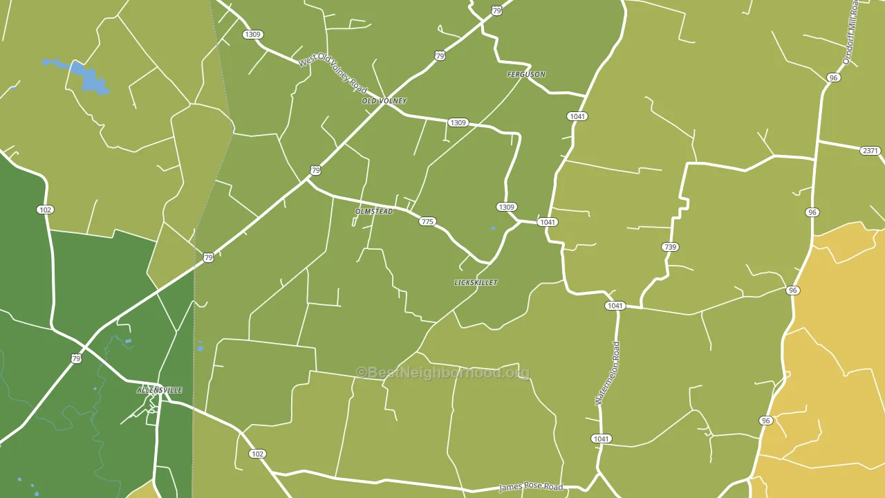 42265, KY block-group voter-turnout map