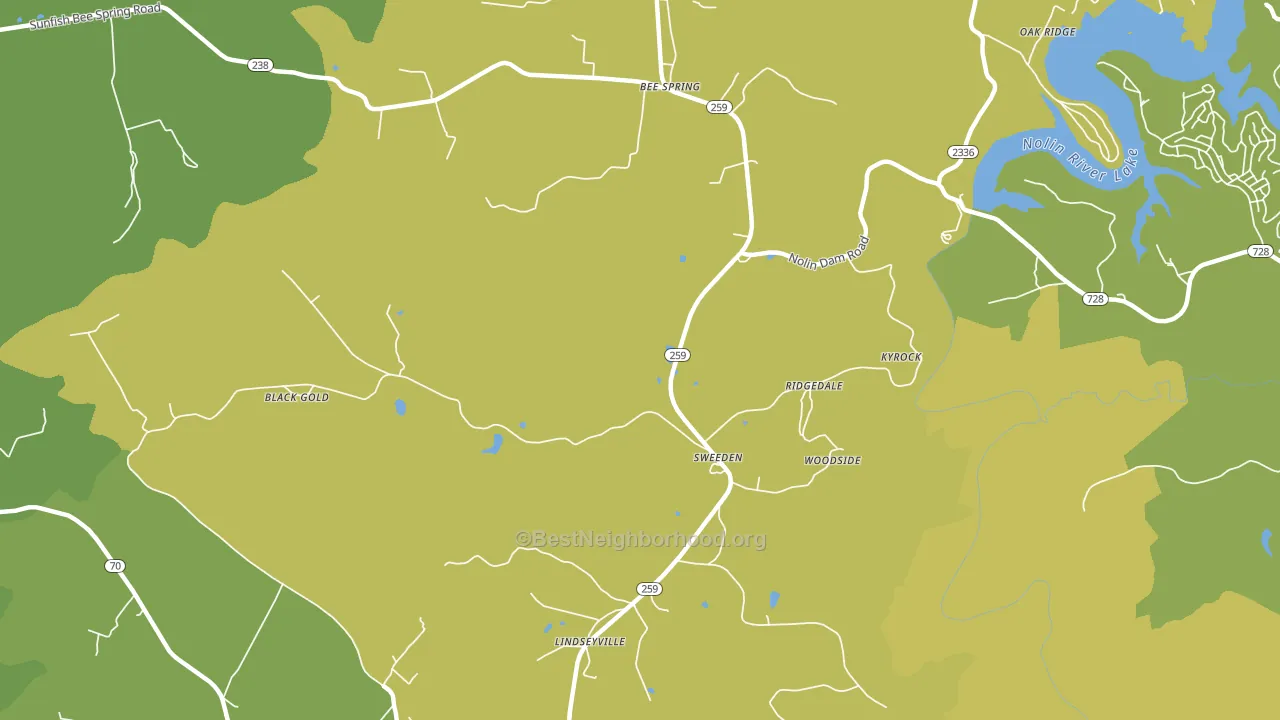 42285, KY block-group voter-turnout map