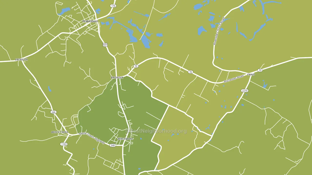 42326, KY block-group voter-turnout map