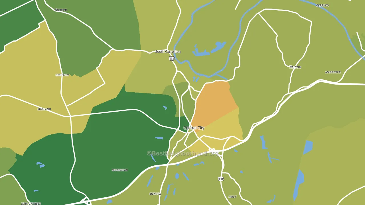 42330, KY block-group voter-turnout map