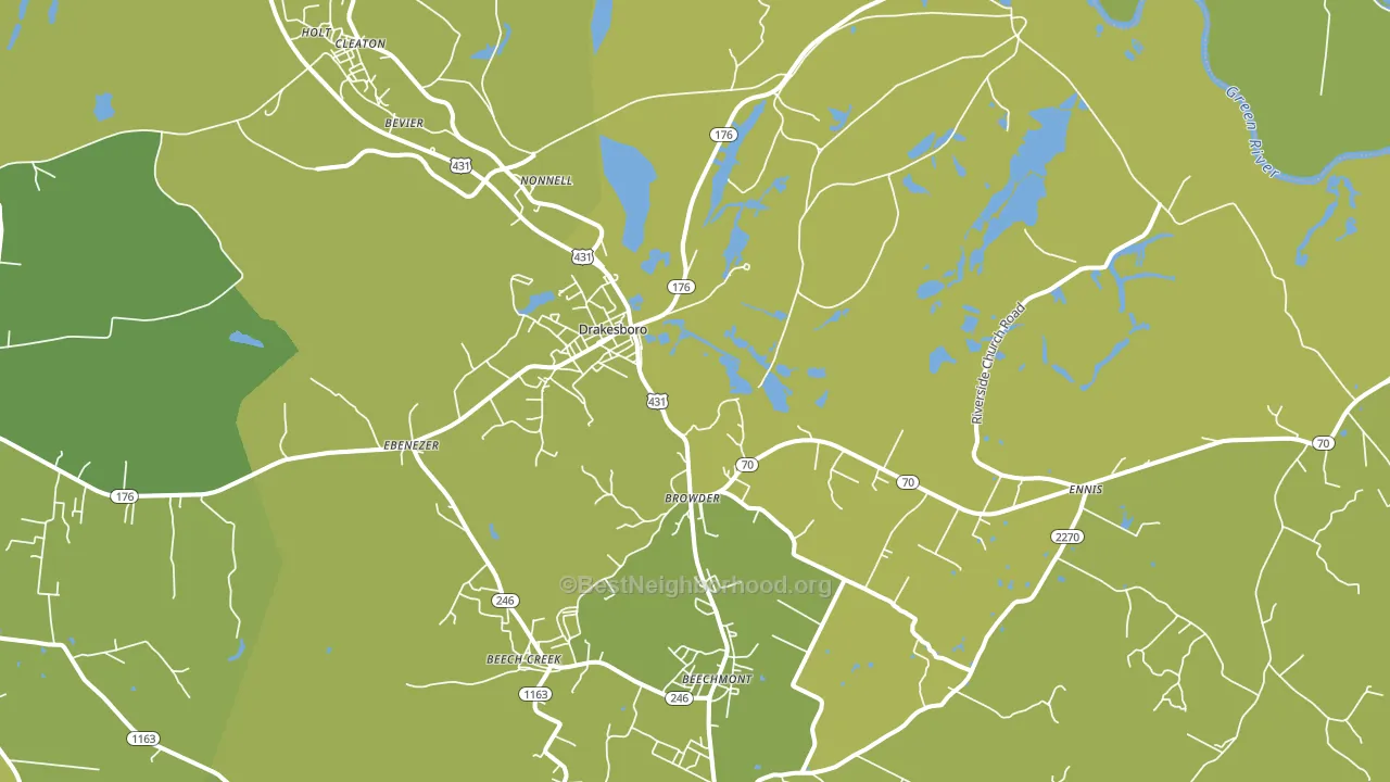 42337, KY block-group voter-turnout map