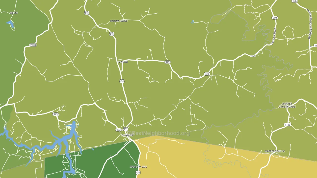 42339, KY block-group voter-turnout map