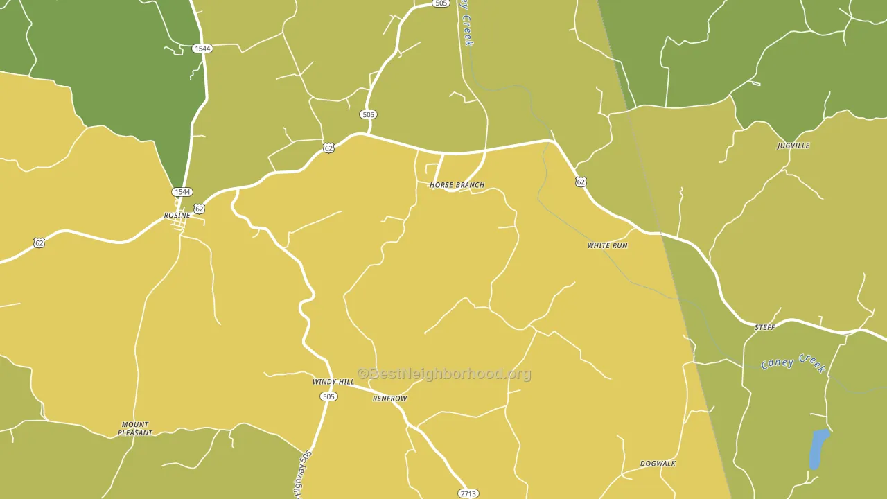 42349, KY block-group voter-turnout map