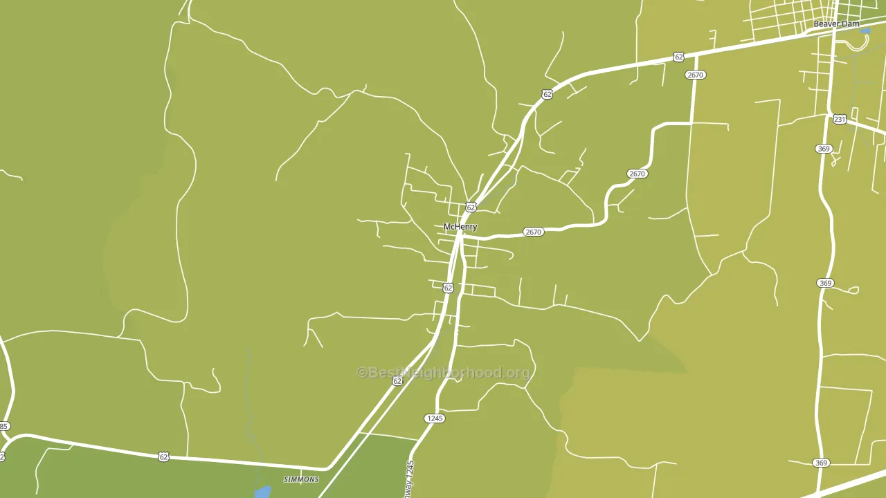 42354, KY block-group voter-turnout map