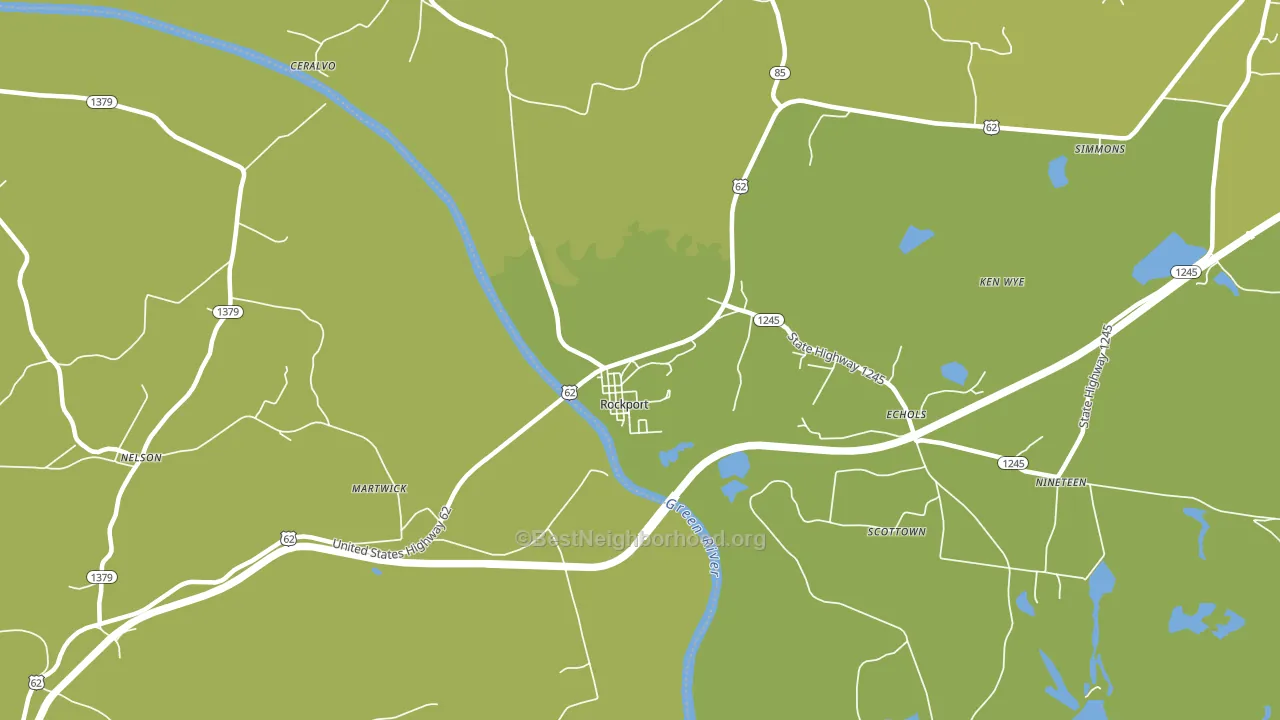 42369, KY block-group voter-turnout map