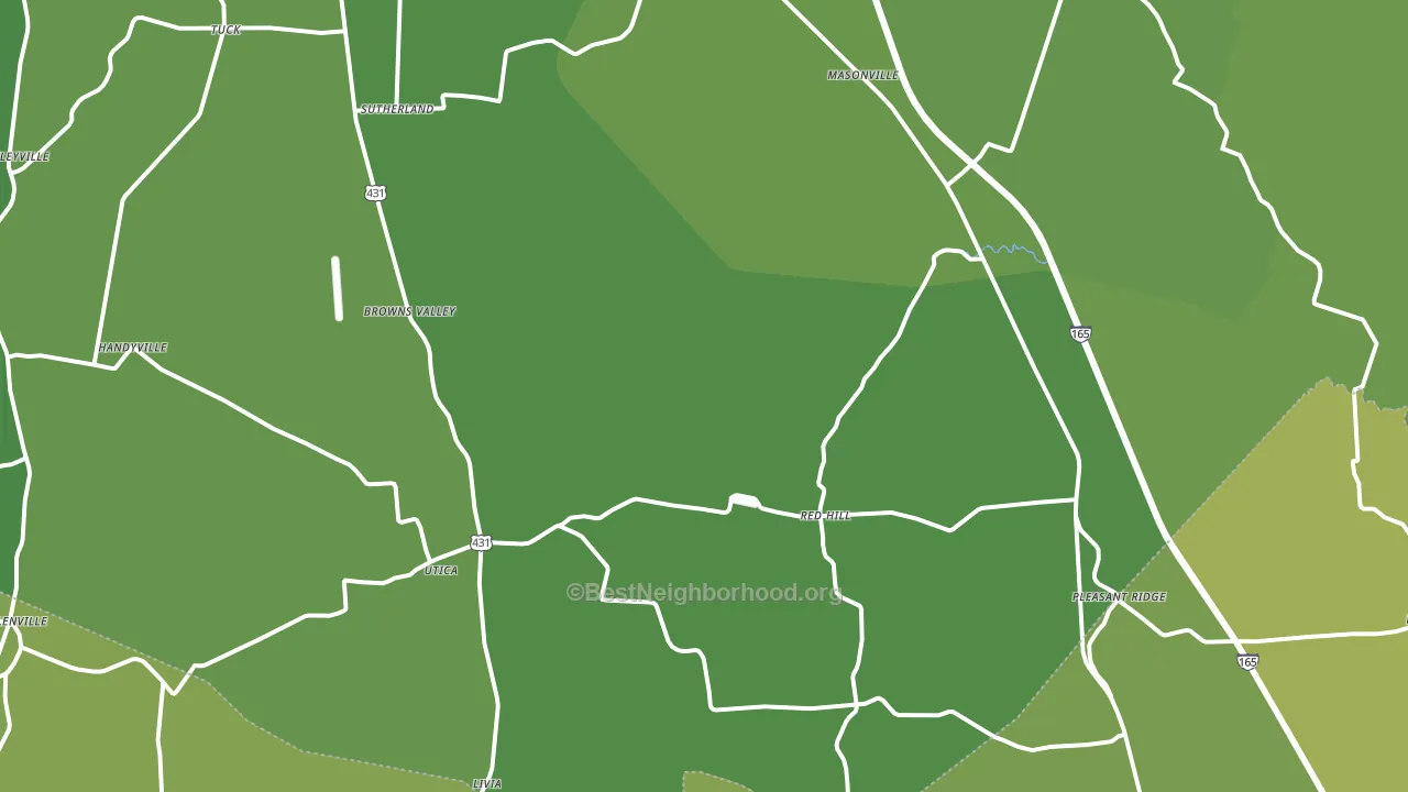 42376, KY block-group voter-turnout map