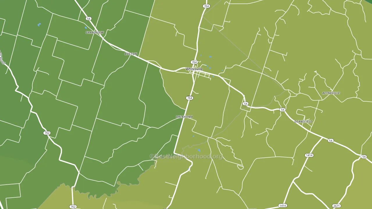 42378, KY block-group voter-turnout map