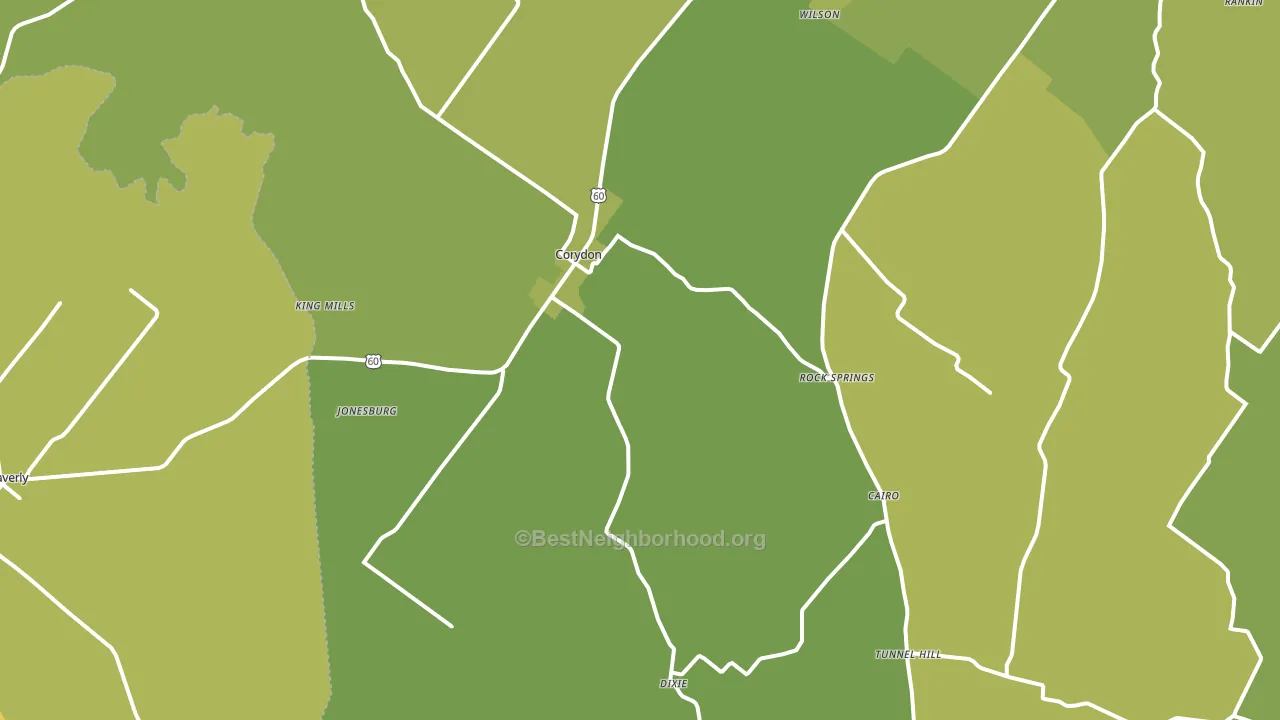 42406, KY block-group voter-turnout map