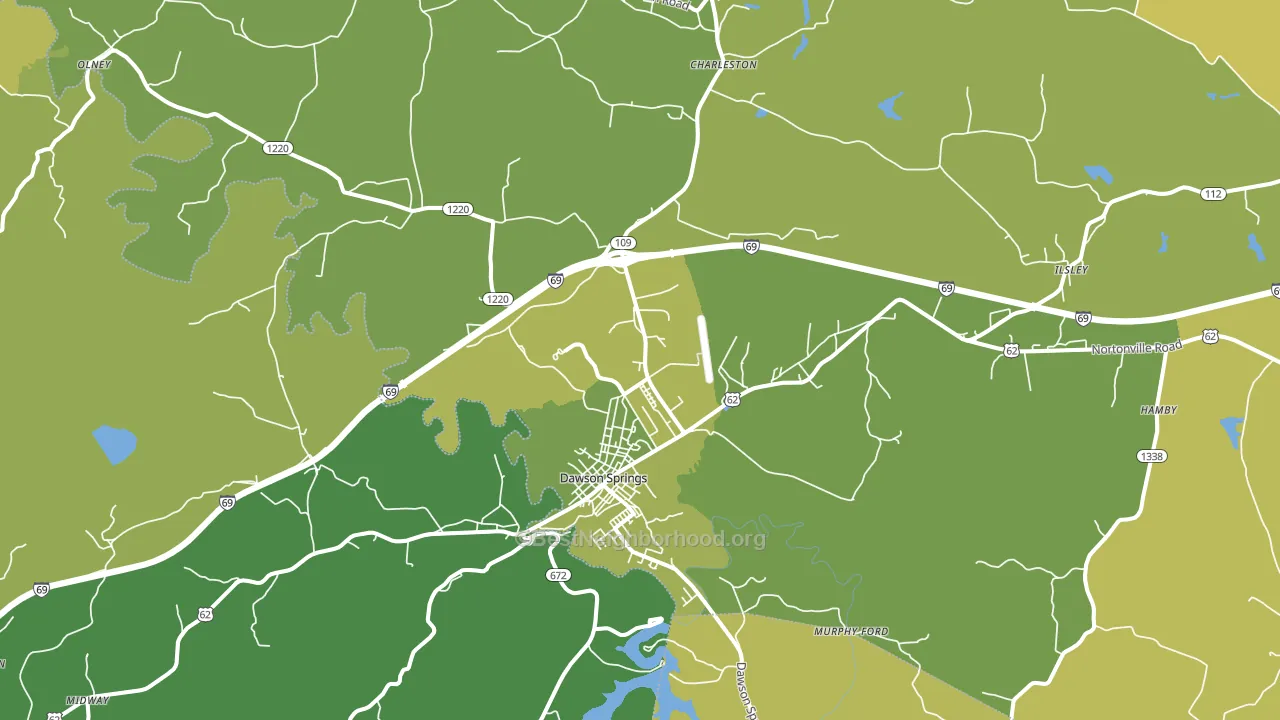 42408, KY block-group voter-turnout map