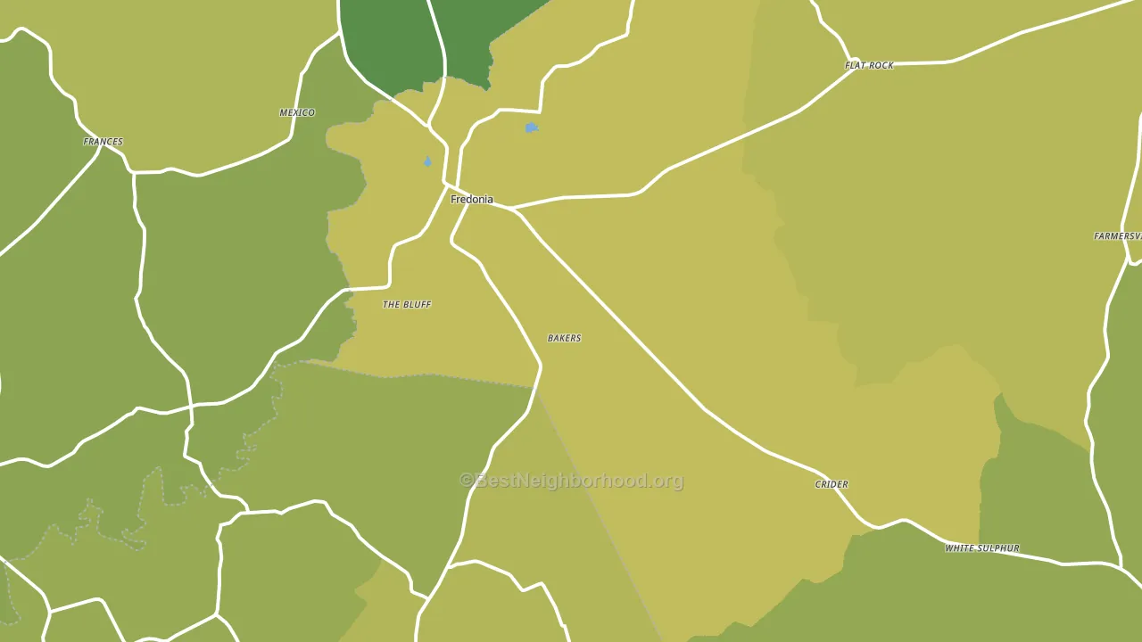 42411, KY block-group voter-turnout map