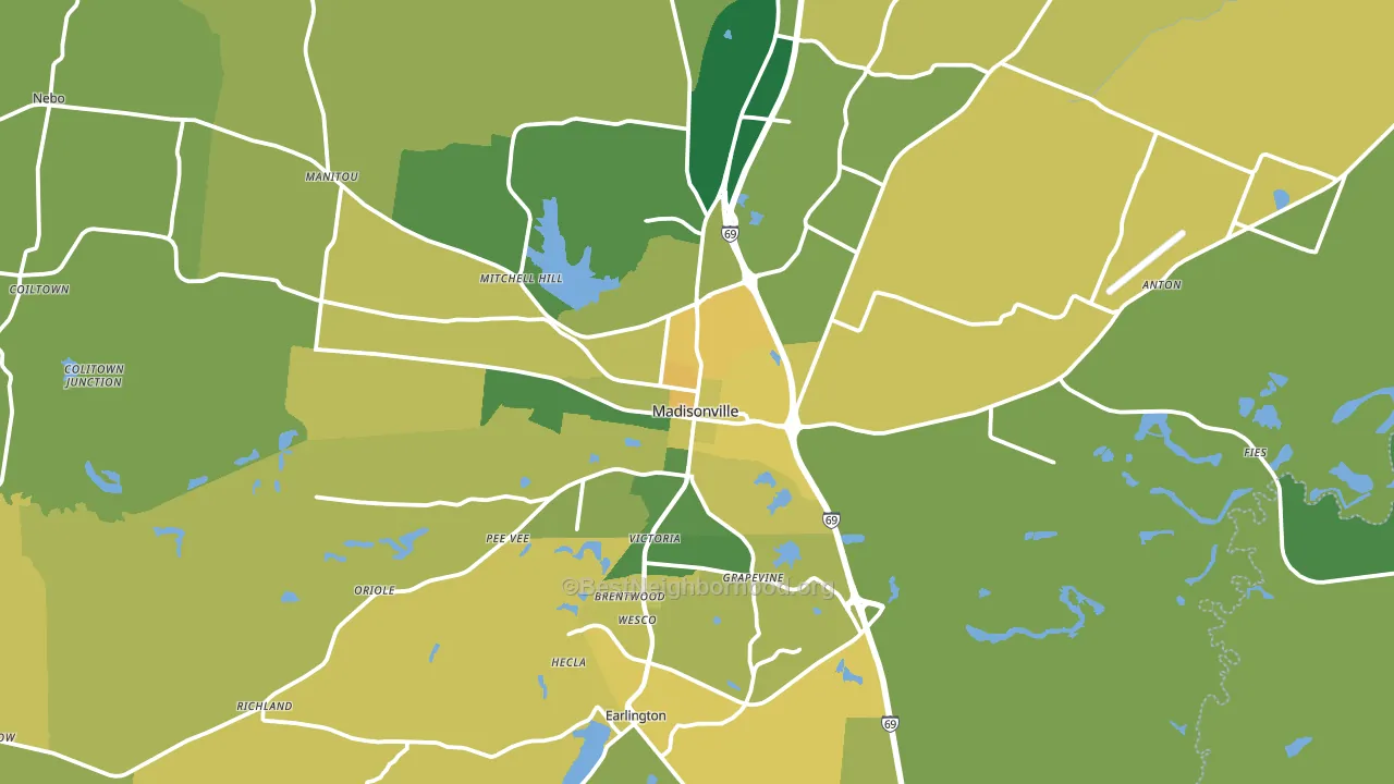 42431, KY block-group voter-turnout map