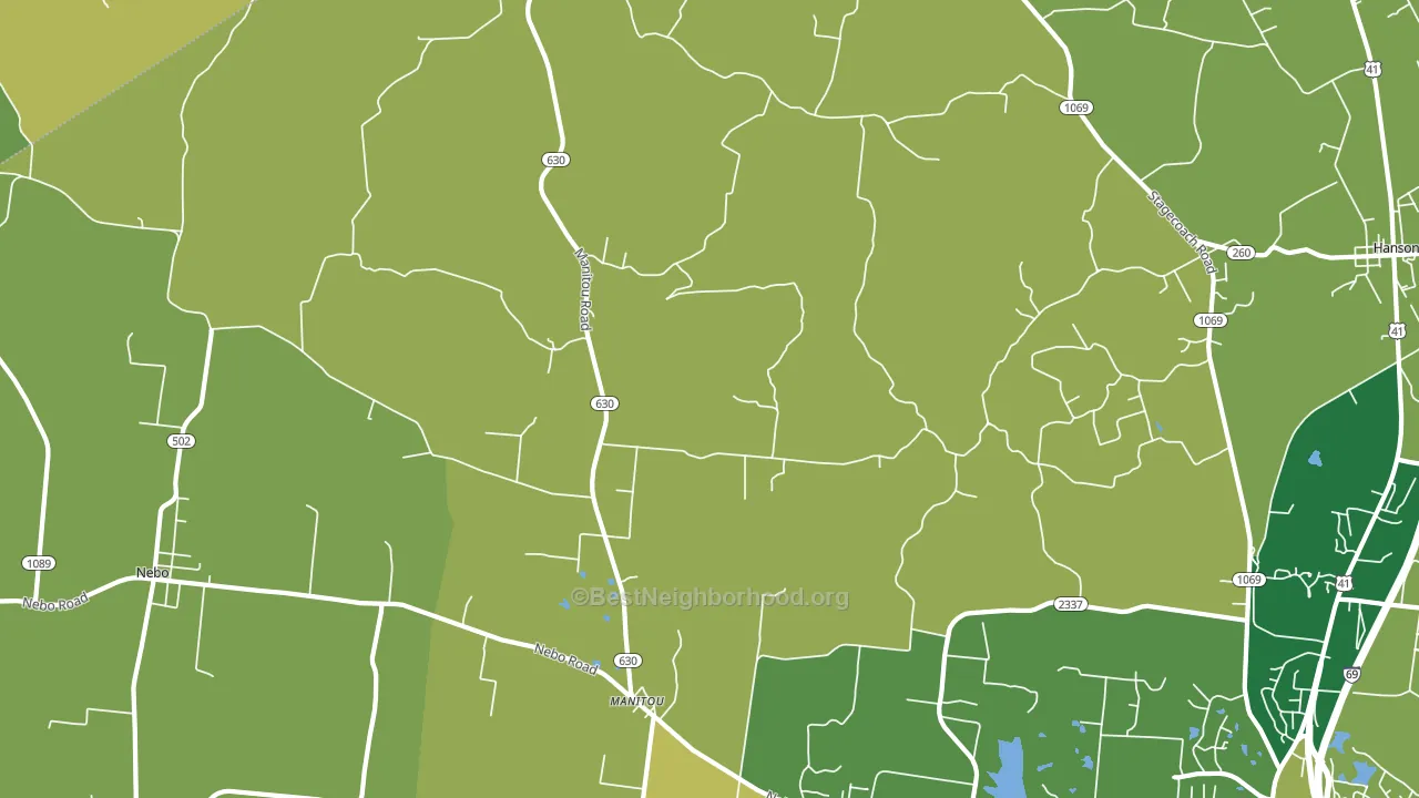 42436, KY block-group voter-turnout map
